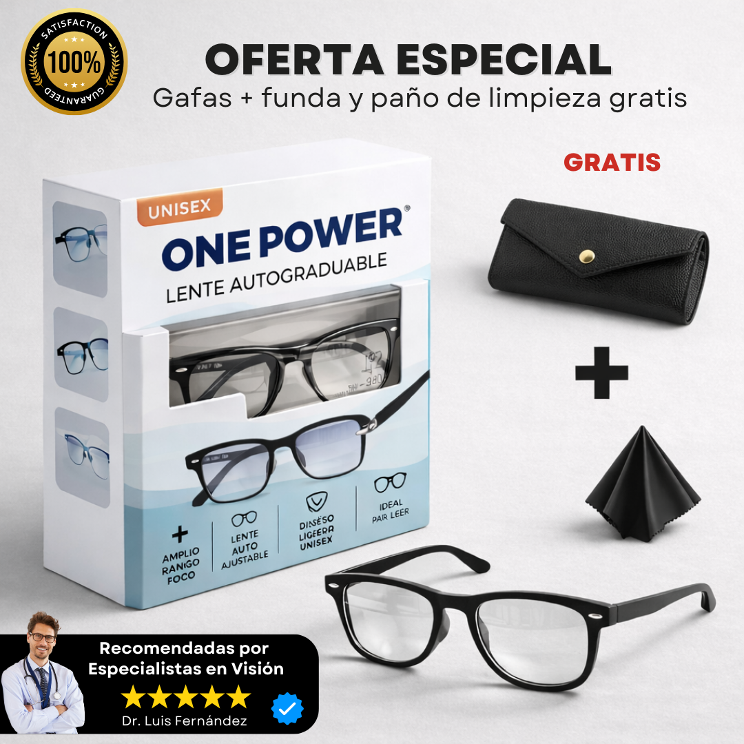Gafas Autograduables OnePower™ + Funda de Cuero Gratis